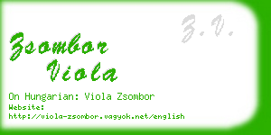 zsombor viola business card